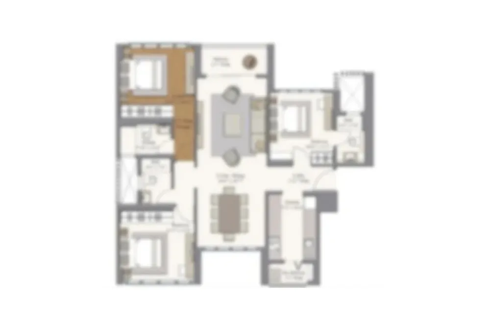 3 BHK Premier Floor Plan